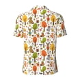 thumbnail image 4 of Rocae Animals Forest for Men's Short Sleeve Polo Shirt, Quick Drying Performance Moisture Wicking Sports Men's Golf Shirt 4X-Large, 4 of 9