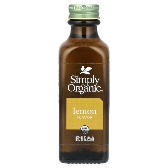 Simply Organic Lemon Flavor Certified Organic, 2 Oz Container