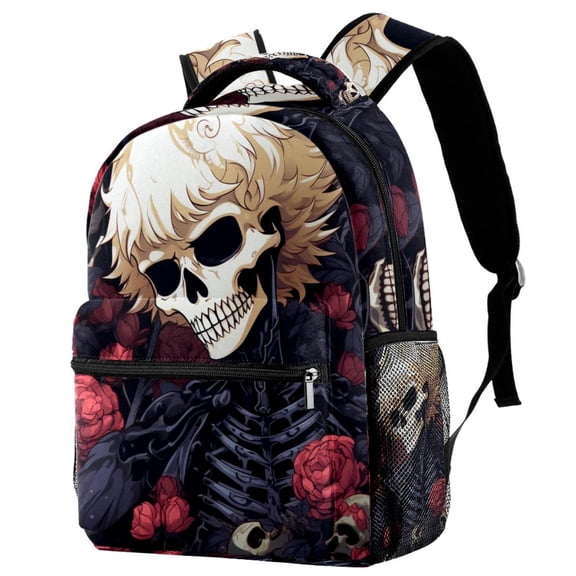 Lightweight Backpack Skeleton School Bag Travel Laptop Daypack for Men Women Casual Rucksack