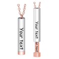 thumbnail image 3 of Personalized Vertical Bar Necklace, Custom Necklace Engraved Name Jewelry Gift α E2M6, 3 of 4