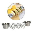 thumbnail image 3 of Soporte para tacos Baoblaze de acero inoxidable de 2 piezas, 3 of 6