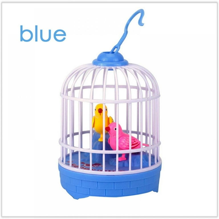 Toy bird in cage hotsell that talks