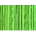 thumbnail image 1 of Ahgly Company Indoor Rectangle Abstract Green Modern Area Rugs, 2' x 5', 1 of 4