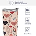 thumbnail image 4 of SKYSONIC Love Pattern 12 oz Tumbler Stainless Steel Vacuum Insulated Travel Tumbler with Straw and Lid, Durable Coffee Mug Drinking Cup, 4 of 7