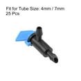 thumbnail image 2 of Flag Dripper 2 GPH 8L/H Emitter Sprinkler for Garden Lawn Drip Irrigation Connect 4/7mm Hose Plastic 25pcs, 2 of 3