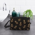 thumbnail image 6 of Honeii Gold Glitter Pineapples Print Multi-Purpose Storage Bag,Hanging Dopp Kit,Small Toiletry Bag for Traveling for Toiletries, Makeup, and Small Essentials, 6 of 7