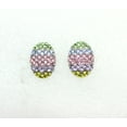 thumbnail image 2 of Faship Multicolors Rhinestone Crystal Easter Egg Earrings, 2 of 4