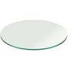 36" Inch Round Glass Table Top 3/8" Thick Pencil Polish Edge Tempered by VICTOR