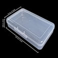 thumbnail image 2 of Rectangular Clear Plastic Storage Containers Box with Hinged Lid for Beads and Other Small Craft Items, 2 of 7