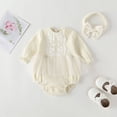 thumbnail image 2 of Sngxgn Baby baby Cotton Long-sleeve Bodysuits(Beige,59), 2 of 4