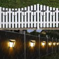 thumbnail image 5 of Solar Powered LED Lights, Solar Fence Lights, Waterproof Solar Wall Lights, Solar Wall Mount Light with Light Sensor, Outdoor Solar Deck Lights for Door Yard Garage Garden Driveway, Warm White, 5 of 8
