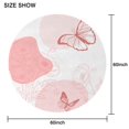 thumbnail image 2 of 60 Inch Round Lace Tablecloth Water Resistant Washable, Monarch Butterfly Aesthetic, 2 of 5