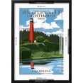 thumbnail image 5 of Art.com Jupiter Inlet Lighthouse - Jupiter, Florida Art Print by Lantern Press, Black Frame Wall Art, 17" x 23", 5 of 5