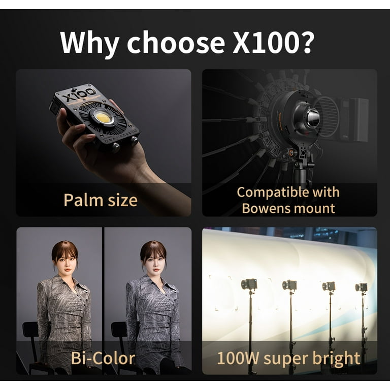 ZHIYUN MOLUS X100 PROセット 訳あり Amazon.com : Zhiyun MOLUS X100 PRO 100w COB Led Video Light