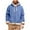 Blue, variant on Men's Trendy Zipper Drawstring Plush Hooded Cuff Chic Christmas Colorblock Long Sleeve Loose Warm Fit Composite Flannel Outerwear Jacket