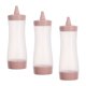 thumbnail image 4 of FELTECHELECTR 3 botellas transparentes flexibles de 350 ml: recipientes flexibles rellenables para aderezos, kétchup y salsa barbacoa. Dispensador de salsas para picnic y camping., 4 of 6