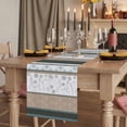 thumbnail image 2 of Table Runners 72 Inches Long Dress Scarves, Brown Geometric Farmhouse Kitchen/Dining Table Runner, Coffee Tablerunners, Stripes Boho Spring Flowers Pastoral Country 13x72 Inch, 2 of 9