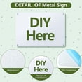 thumbnail image 3 of 2 Pieces Sublimation Aluminum Weatherproof Metal Signs White Blank Metal Aluminum Horizontal Street Signs White Sign Blanks for Custom Design Work, 3 of 7