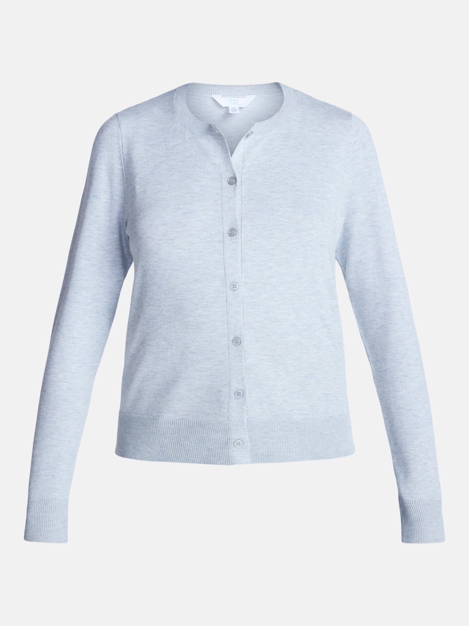 Time And Tru Women's Fine Gauge Cardigan Sweater, Lightweight, Sizes XS-XXXL