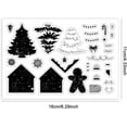 thumbnail image 3 of Christmas Clear Stamps for Card Making Christmas Gingerbread Layerd Silicone Stamp Christmas Tree Transparent Craft Seal Stamp Rubber Stamp for DIY Scrap Booking Crafting Album Journal, 3 of 7