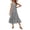 Gray, variant on Casual V-Neck Floral Print Sleeveless Midi Dress Women's Summer Boho Dress Lightweight Rayon Blend with Side Slits for Beach Vacation,Gray L