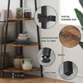 thumbnail image 3 of XUYIDAN Corner Shelf 70 Inch Tall Bookcase 5- Tier Industrial Corner Bookshelf Corner Ladder Shelf Small Bookshelf Rustic Plant Stand Rack Freestanding, 3 of 14