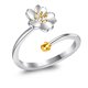 thumbnail image 3 of Qarigey Anillo abierto de flores para fiesta de disfraces, joyería para nudillos para mujer, regalo personalizado Ropa, zapatos y accesorios Miscelánea Qarigey AP010845-00, 3 of 6