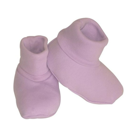 Organic Cotton Booties fit NB to about 5 months - Lavender