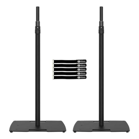 Chauvet DJ FlexStand Flat Square Base Multi-Purpose Lighting or Audio Stands Duo Package