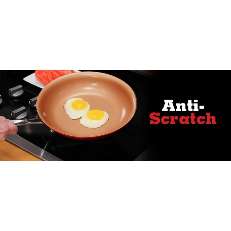 Non-stick Red Copper Frying Pan – CookingCool