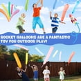 thumbnail image 2 of BallsFHK Rocket Balloons 100-Pack , 40-Inch Whistling Flying Party Balloons, Assorted Colors, Outdoor Kids Toys For Birthdays & Events, 2 of 3