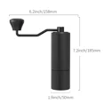 thumbnail image 1 of Molinillo de café portátil de acero inoxidable, molinillo de rebabas Manual para acampar al aire libre, molinillo de granos de café compacto, utensilio doméstico caliente, 1 of 5