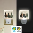 thumbnail image 2 of Yayeee LED Night Light for The Home Plug in With Light Sensors 2 Pack, Beige Christmas Trees, 2 of 6
