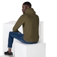 thumbnail image 3 of Unisex Comfy Hoodie, Kung Fu Fighting, HUH! (Military Green, M), 3 of 4