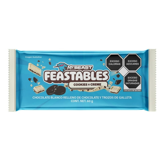 Chocolate con leche Mr Beast Cookies & Creme 60g