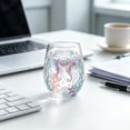thumbnail image 4 of Sea Life Printed Stemless Wine Glass, Clear Reusable Glass Tumbler for Wine, Iced Coffee, Beach Party & Home Gathering, 4 of 4