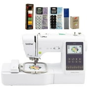 Brother SE700 Sewing and Embroidery Machine, 6-Piece Thread Set, 20 Bobbins, 100-Piece 75/11 Embroidery Needles, Stabilizer Roll