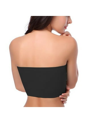 Odeerbi Tube Tops for Women 2024 Strapless Bras One-Piece Bra Everyday  Underwear Polishing Bra Beige