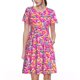 thumbnail image 1 of Disketp Colorful Donuts 1 para Vestido de Manga Corta para Mujeres, Vestidos de Verano para Mujeres, Casual y Holgado para la Playa, 1 of 6