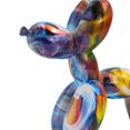 thumbnail image 2 of Estatua de escultura de perro de resina Graffiti colorido Perro de globo nórdico para escritorio (BS971), 2 of 6