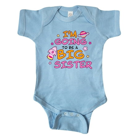 

Inktastic Space I m Going To Be a Big Sister Gift Baby Girl Bodysuit