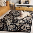 thumbnail image 3 of SAFAVIEH Metro Mike Floral Area Rug, Black/Beige, 3' x 5', 3 of 10
