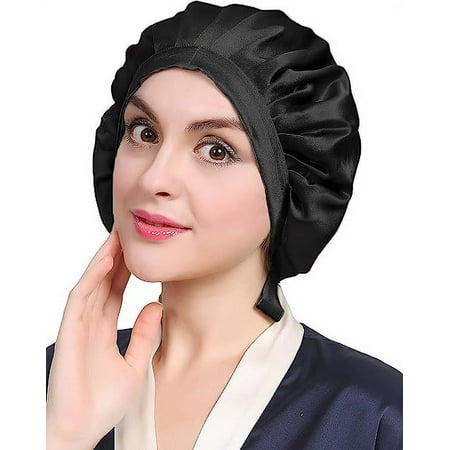 SHENMO Bonnet de Nuit en Soie pour Femmes Soins des Cheveux
