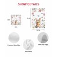 thumbnail image 7 of Easter Kitchen Dish Towels for Drying Dishes Set of 2, Spring Flowers Wreath Rabbit Budding Florals Waffle Weave Microfiber Hand Tea Bathroom Towels Quick Dry & Absorbent Towel 12x12, 7 of 7