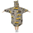 thumbnail image 2 of joogoo Blanket Hoodie for Cartoon Bulldozer Engineering Vehicles Oversize Sweatshirt 3-14 YR L, 2 of 7