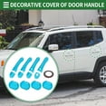 thumbnail image 2 of Juego de cubiertas para manijas de puerta exterior Unique Bargains, trim decorativo para Jeep Renegade 2015-2021, ABS, Azul Claro, 1 juego, 2 of 6