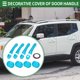 thumbnail image 2 of Juego de cubiertas para manijas de puerta exterior Unique Bargains, trim decorativo para Jeep Renegade 2015-2021, ABS, Azul Claro, 1 juego, 2 of 6