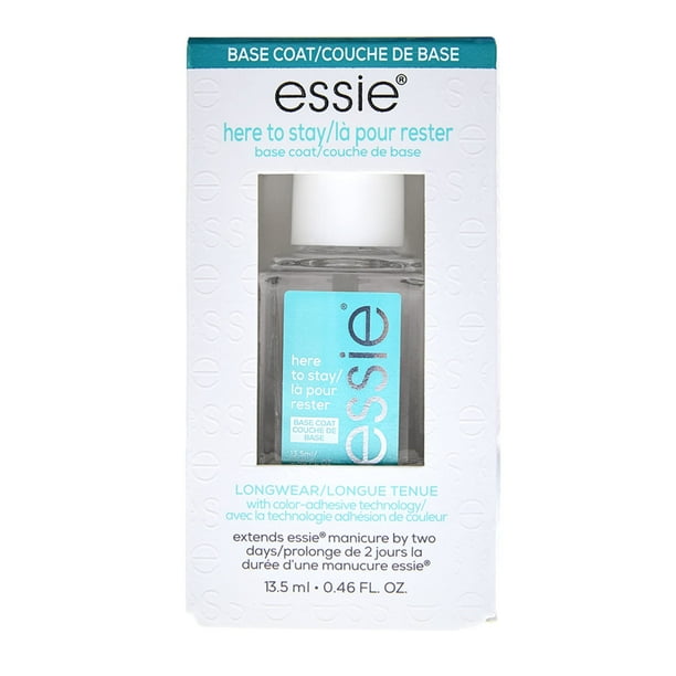Capa base Here To Stay de Essie para mujeres - Esmalte de uñas de 0,46 oz