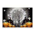 thumbnail image 3 of qiangxu,Halloween Door Mats Pumpkin Spooky Ghost Floor Mats Scary Entry Rug Non-slip Rubber Front Doormats Durable and Easy to Clean Carpets Living Room Rugs Black2 31.5*11.84'', 3 of 6