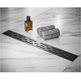 thumbnail image 5 of HEATGENE 36-Inch Linear Shower Drain in Matte Black - Stainless Steel Rectangular Shower Floor Drain - Removable Decorative Cover - Adjustable Leveling Feet - CUPC Certified, 5 of 7